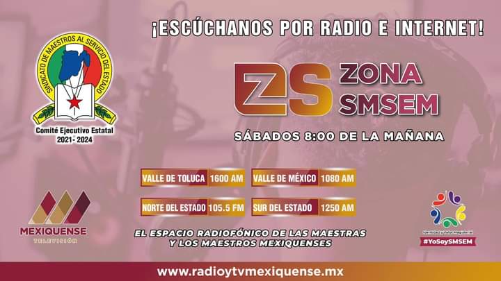  Zona SMSEM en Radio Mexiquense: 41 años al aire informando al magisterio