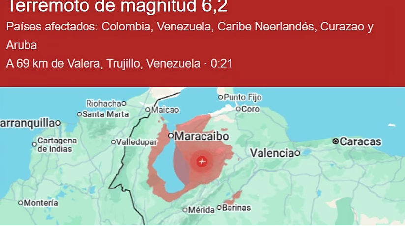  SACUDE A VENEZUELA TERREMOTO DE 6.3 GRADOS